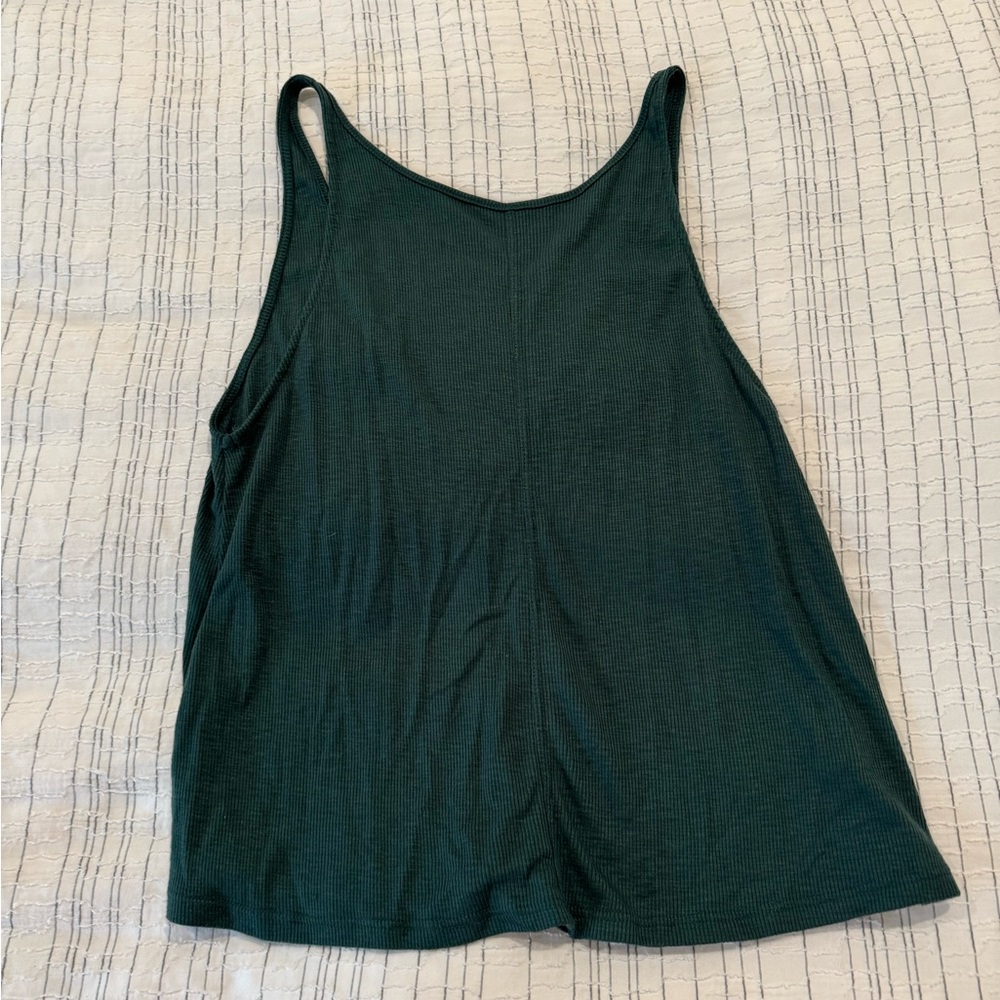 Free people green tank top